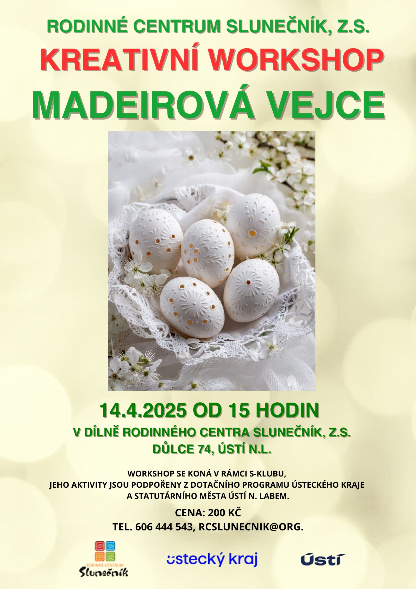 leták madeirová vejce
